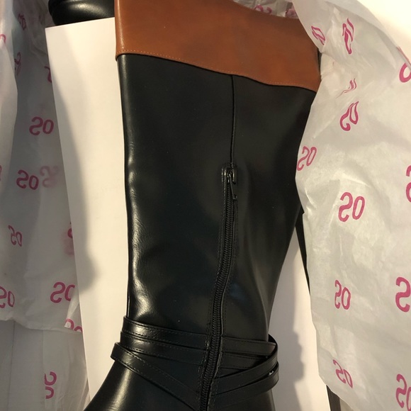 Trixie Black Two Tone Oxford Zippered Boots Size 10 Riding Boots - Picture 14 of 15